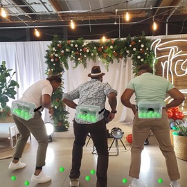 3 Sets Baby Shower Games Funny Bridal Shower Games Activities - Funniest Baby Shower Game Ever, Ice Breakers for Boy or Girl, Ping Pong Twerk Game (Green)