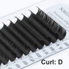 NAGARAKU Flat Lash Eyelash Extensions with 2 Bristles for Eye