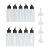 10Pcs Hair Oil Bottle 60ml Leakproof High Temperature Resistant Transparent