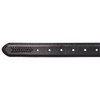 Nautica Men's Leather Laced Belt with Logo Engraved Buckle, Black,