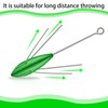 Libima 5 Pcs Sputnik Sinker Surf Weight Long Tail Fishing