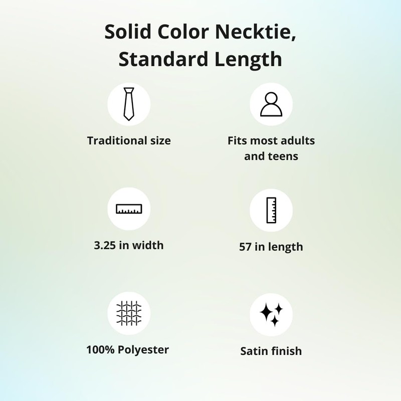 tiemart Solid Color Necktie (Sparkling Champagne)