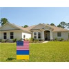 ANCONINE Double Sided Ukraine US Friendship Garden Flag 12x18 Inch