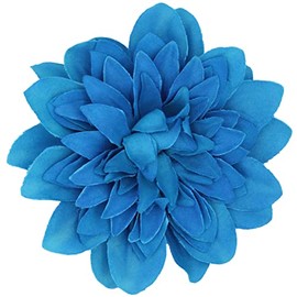 Hair Flower Clip Fascinator Ideal for Weddings Chrysanthemum Turquoise