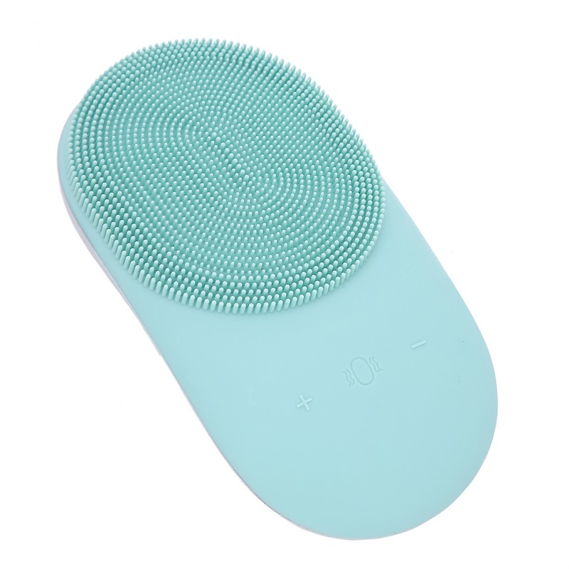 2 in 1 Electric Face Cleansing Brush Silicone Sonic Vibration