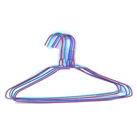 40pc Wire Hangers Galvanized Steel Metal Coat Clothes Hangers with Plastic Coating in Assorted Colors16 (40.5Cm) Wide - 13 Gauge
