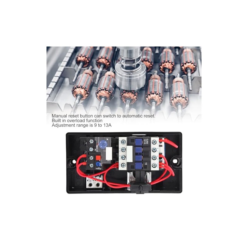 Magnetic Flame Retardant Starter Switch Box for Single Phase 220V