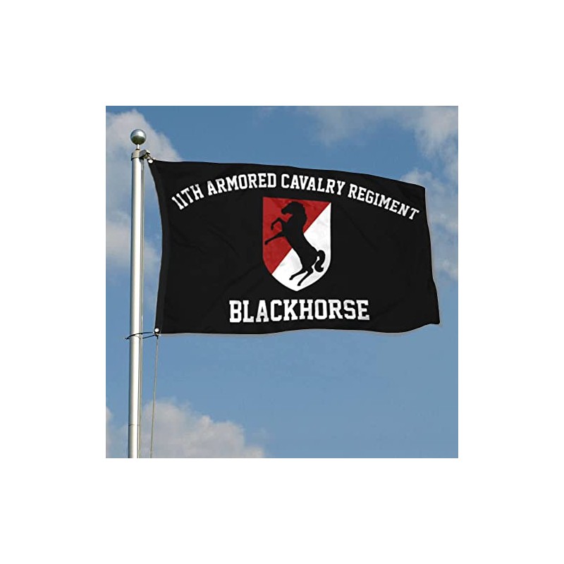 Fyon 11th Armored Calvary Regiment Flag 3x5Feet Blackhorse Flag Banner
