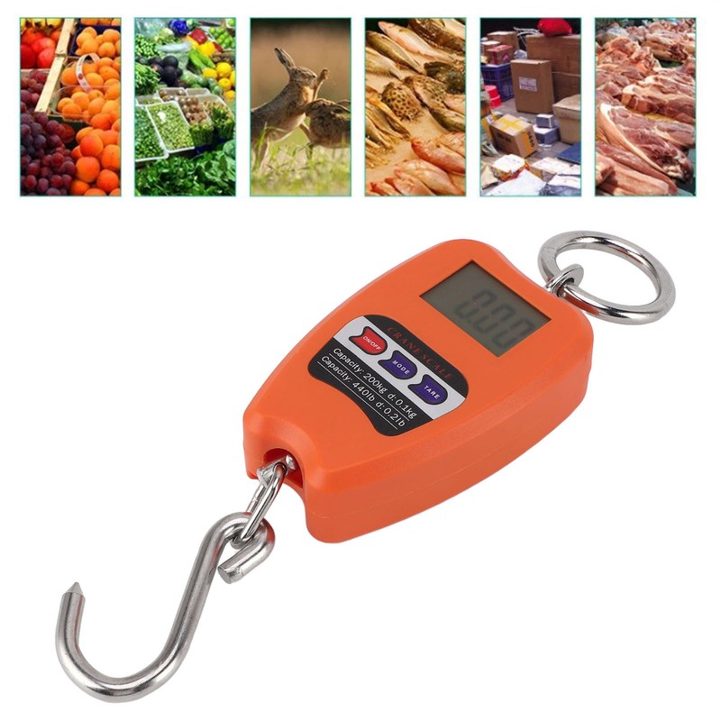Portable Electronic Scale High Accuracy Digital Hanging Scale 200kg Weight