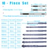 10Pcs High-Strength Eccentric Drill Bit & Non-Slip Screwdriver Drill Bit