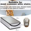 LEMOONE Attic Stairs Insulation Cover 25"x54"x11", Pull Down Ladder Attic