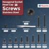 Kozelo 655pcs Socket Head Cap Screws Bolts Nuts Assortment Kit