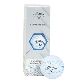 Callaway 1 Sleeve (3 Balls) Golf Certified Ball SUPERSOFT 25 White x Blue