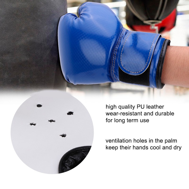 Children PU Leather Kids Boxing Fighting Sparring Punching Sandbag Gloves