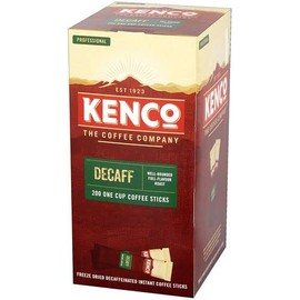 Kenco Decaffeinated Freeze Dried Instant Coffee Sticks, 1.8g, Pack of 200