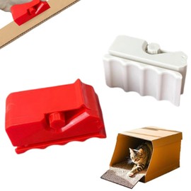 Cardboard Strip Cutter, Cardboard Cutter for Cat Scratches, Printed Cardboard Cutter - Cat Shaped Portable Cardboard Recycling Tool, Cardboard Cutter for Homemade Cat Scratching Boards