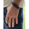 ROAL | Pulsera doble de piel para hombre con broche