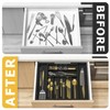 Utensil Organizer Silverware Drawer Organizer - Bamboo Expandable Cutlery Tray