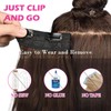 Ms Taj Hair Extensions Clip in 4pcs Dark Brown Hair