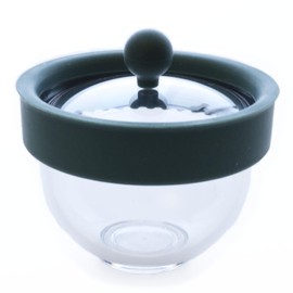 A new sensation of "Kyu-su" > Cha Pod 2 (Washes Instantly), New Way to Strain, Easy to Break All Tea and Coffee, Cute, Simple, and Compact. (Gray Green)