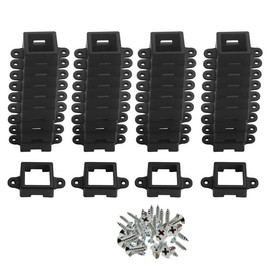 LED Light Mounting Clips for Govee H705 H805, 40 Sets with Screws, Black