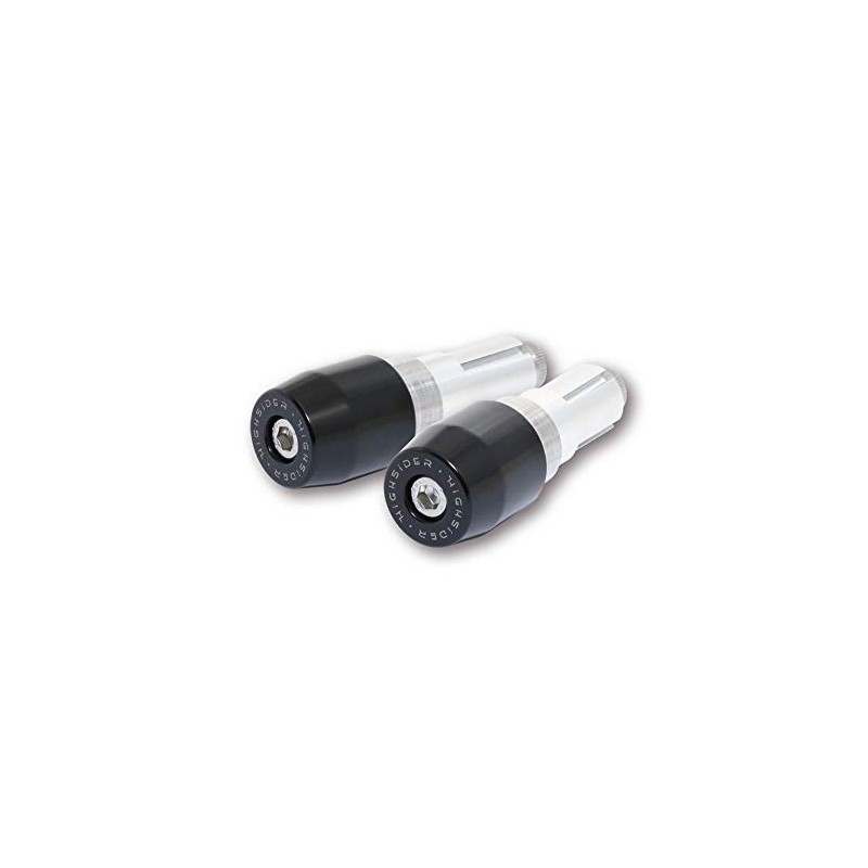 Highsider Motorcycle Handlebar Handlebar Weights Evo, Black, with inner diameter