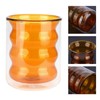 200ml DoubleLayer Glass Mug HeatResistant 3 Dimensional Spiral Cup for