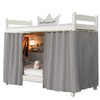 Navhao Dorm Home Solid Thicken Bunk Blackout Bed Curtains Cloth