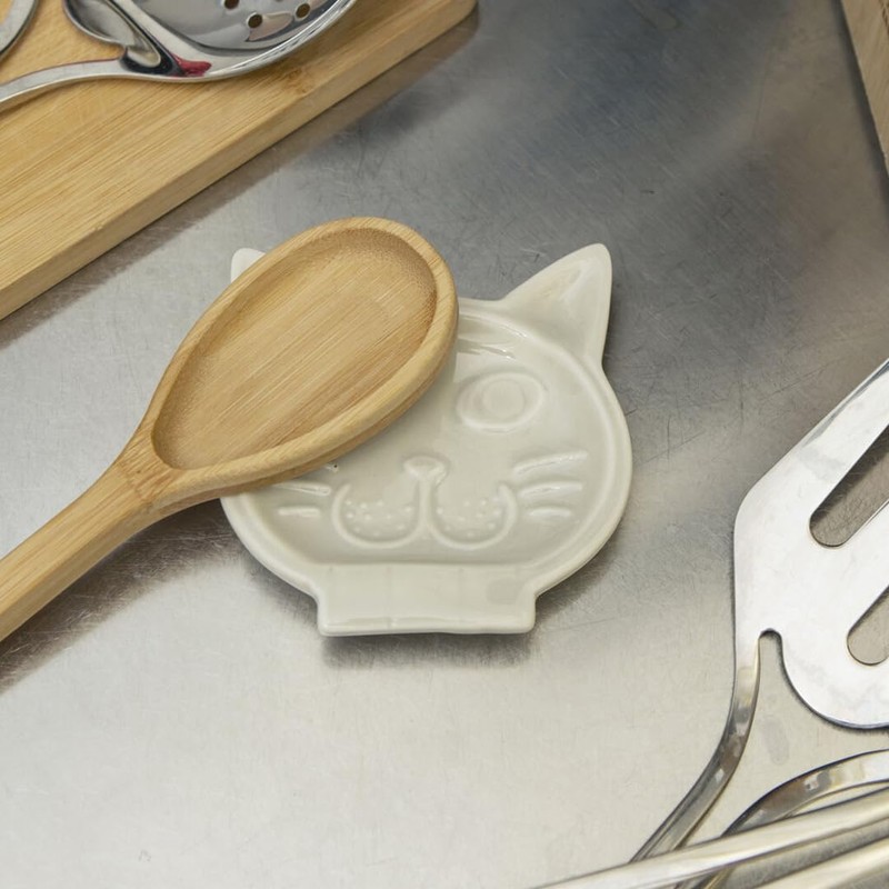 KIKKERLAND CU367 Cat Spoon Rest Cat Spoon Rest