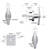StartFine 4½" T-Handle Shed Door Lock Handle with Lock Keyed