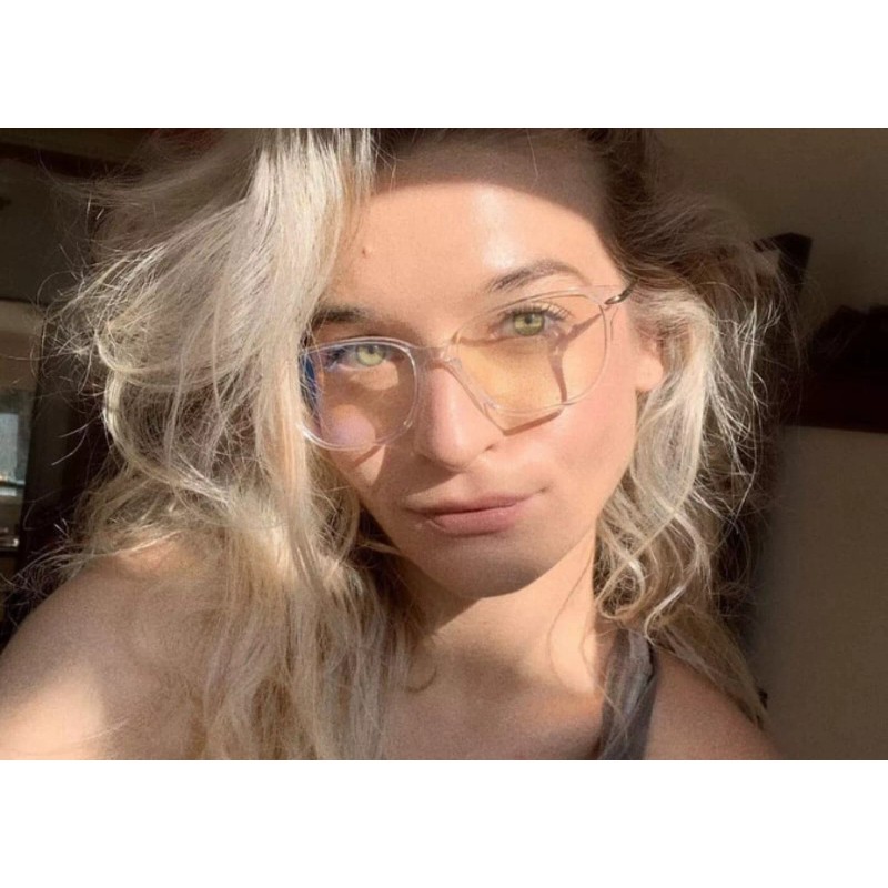 Umizato Blue Light Glasses Unisex Eiko Blocking Computer Acetate Crystal