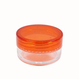 5g Red Transparent Empty Bottle for Cosmetic Creams / 화장품 크림 전용 투명 공병 5g 레드
