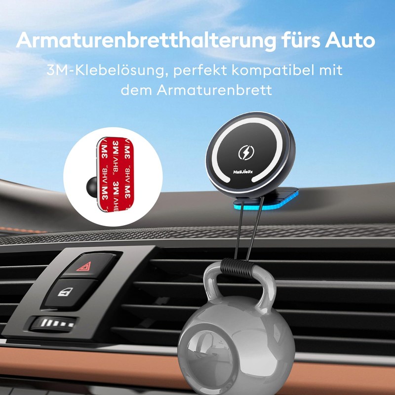MAGJIEYX For MagSafe Car Mount Charger Magnetic CD Slot Holder