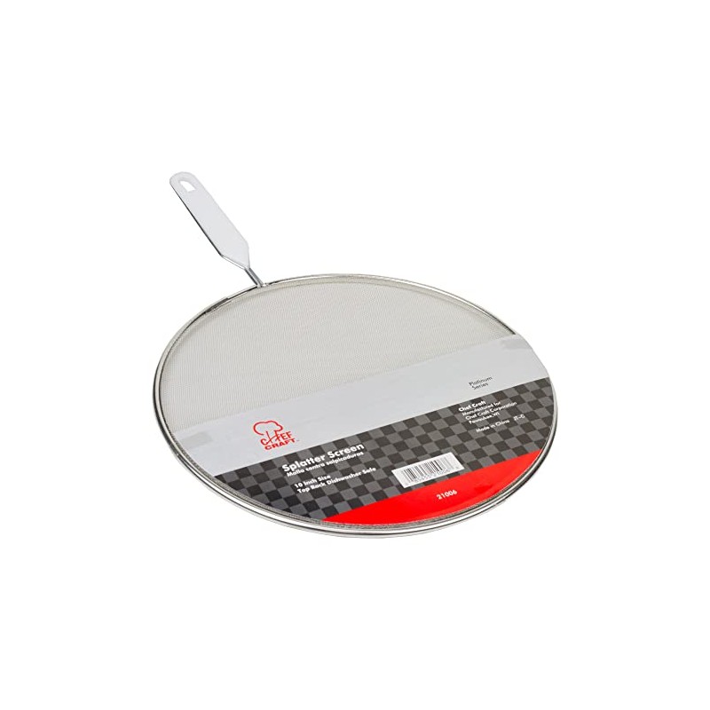 Chef Craft Select Splatter Screen 10 inches in diameter, Stainless
