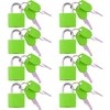 VIP - 8 Pc Metal Padlock Solid Brass Luggage, Backpack,