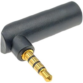Comon 3.5 mm Stereo (Female) to 3.5 mm Stereo (4 Poles: Male/L-Type) Conversion Connector [35S-435L]