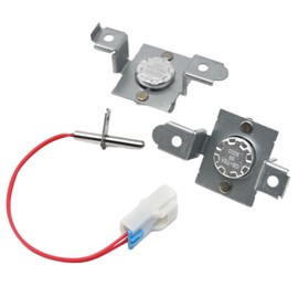 Vkinman Dryer Thermistor and Thermostat Kit 6323EL2001B Replacement for LG Kenmore Dryer AGM30045804 6931EL3004B 6931EL3003C