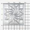 XMZZMX Square Flower Background Board Metal Cutting Dies for Card