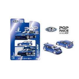 POP RACE x Enigma 1/64 Pandem Civic EG6 v1.5 Metallic Blue Finished Product PRE001