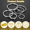 Metal O Rings 3" OD, 2.5" ID, 0.31" Thick 304