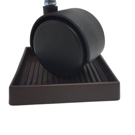 Rubber Caster Cups, Non Slip Furniture Pads, Anti-Slip Gripper, Anti Skid Furniture Feet, Anti Slide Floor Protector for Bed Couch Table Chair Stoppers - 4 Pack (Black, 2‘’X2‘’)