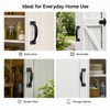 Gate Handle Pulls, 5 Inch Black Steel Door Handles for