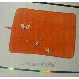 Quiltex 1X !WOW! 35x23 NWT QUILTEX Plush 3D Animal FOX Baby Crib blanket Security Lovey