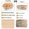 TeamFar Bread Proofing Basket Set, 9” Round & 10” Oval