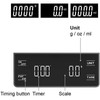 Electronic Coffee Scale Digital Kitchen Baking Scales with Timer LCD
