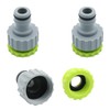 3 Piece Tap Connector, 1/2 Inch 3/4 Inch 2-in-1 Hose