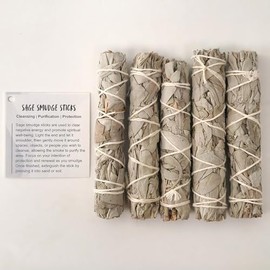 VIE Slimline White Sage Smudge Sticks, Pack of 2, Natural Energy Cleansing and Home Purification, Meditation, Spiritual Practice, Ethically Sourced Herb Bundle