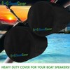 Black Waterproof 600D Marine Wake Tower Speaker Covers – Large