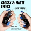 TOMICCA Base und Top Coat Gel UV Nagellack Set, 3