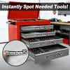 Magnetic Tool Box Labels - 15-Pack, Reusable Magnetic Toolbox Labels